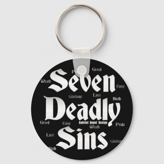 Seven Deadly Sins Logo Sleutelhanger (Voorkant)