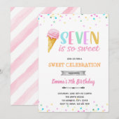 Seven est une invitation de glace si douce (Devant / Derrière)