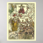 Seven Headed Dragon by Albrecht Dürer Poster (Voorkant)