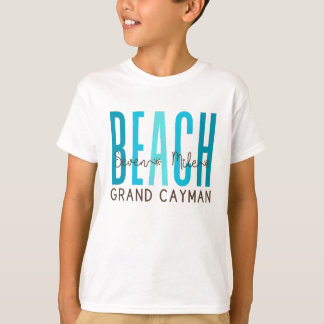 Seven Mile Beach Grand Cayman (Oceaan) T-shirt