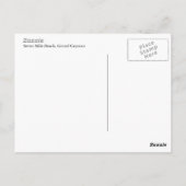 Seven Mile Beach Kaart, Grand Cayman Island Briefkaart (Achterkant)