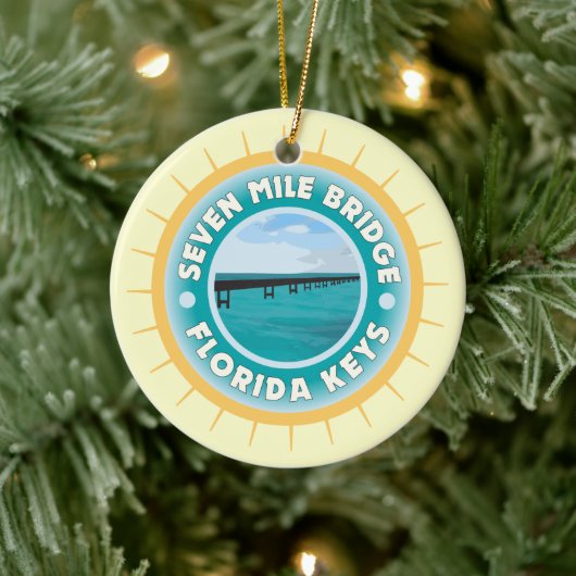 Seven Mile Bridge Florida Keys Keramisch Ornament (Boom)