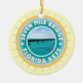 Seven Mile Bridge Florida Keys Keramisch Ornament (Voorkant)
