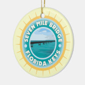 Seven Mile Bridge Florida Keys Keramisch Ornament (Links)