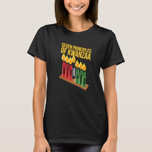 Seven Principles of Kwanzaa Premium T-shirt (Voorkant)