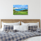 Seven Sisters Cliffs Canvas Afdruk (Insitu (Slaapkamer))