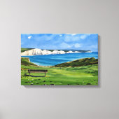 Seven Sisters Cliffs Canvas Afdruk (Voorkant)
