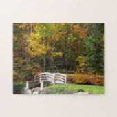 Seven Springs Herfst Bridge I Autumn Landscape Legpuzzel (Horizontaal)