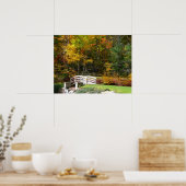 Seven Springs Herfst Bridge I Autumn Landscape Poster (Keuken)