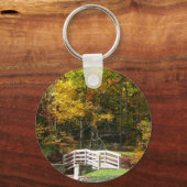 Seven Springs Herfst Bridge I Autumn Landscape Sleutelhanger (Voorkant)