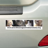 sevenblessingsanimalsanctuary.org bumpersticker (Op auto)