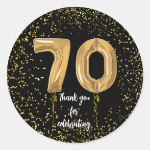 Seveneth Anniversaire Fête Favoriser Stickers