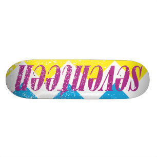 Seventeen Logo-Paars Skateboard