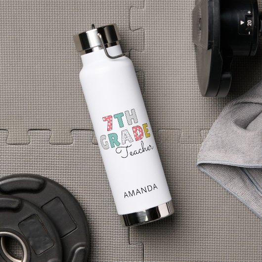 Seventh Grade Teacher Back to School Waterfles (Gym (Gedraaid) )