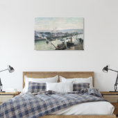 Sever Port Rouen 1896 Canvas Afdruk (Insitu (Slaapkamer))
