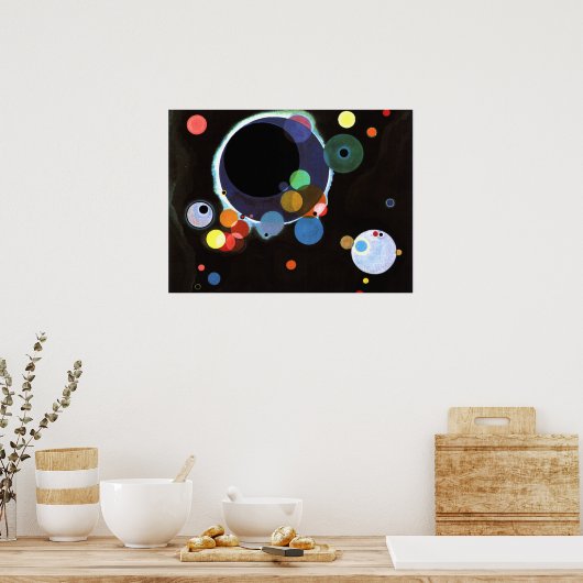 Several Circles, abstracte kunst van Kandinsky, Poster (Keuken)