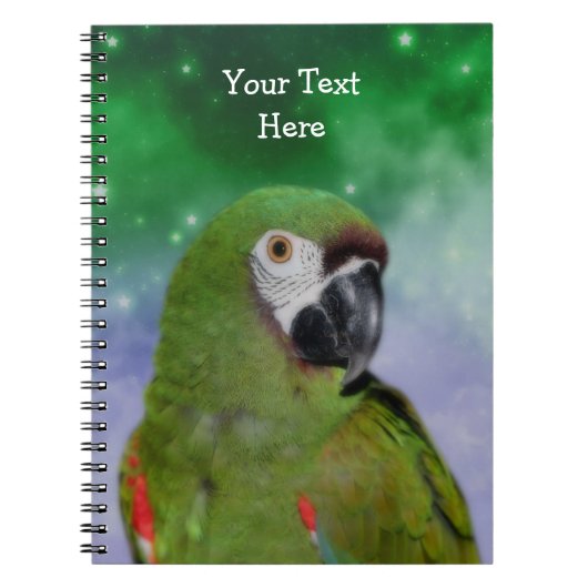 Severe Macaw Parrot Bird Art Notitieboek (Voorkant)