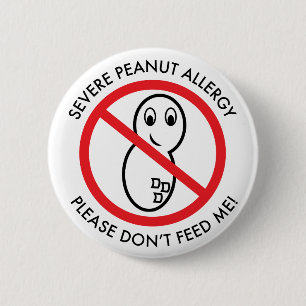 Severe Peanut Allergy Button