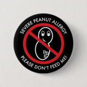 Severe Peanut Allergy Button (Voorkant)