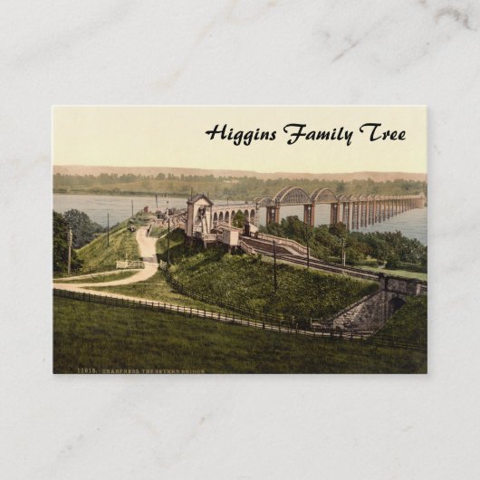 Severn Bridge, Sharpness, Gloucestershire, Engelan Visitekaartje (Voorkant)