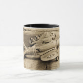 Seversky P-35  WWWII-strijkvliegtuigen Mok (Midden)