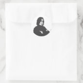 Severus Snape Arms, getransformeerd B-W Ronde Sticker (Tas)