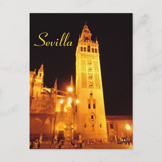 Sevilla at night briefkaart (Voorkant)