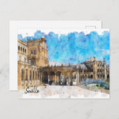 Sevilla - Het Briefkaart van Real Spanje (Voorkant / Achterkant)