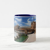 Sevilla - het echte Spanje Tweekleurige Koffiemok (Center)