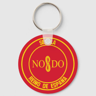 Sevilla Round Emblem Sleutelhanger