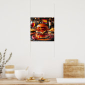 Sevilla Sizzle: sensatie van chorizo Poster (Keuken)