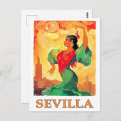Sevilla Spain vintage Briefkaart (Voorkant / Achterkant)