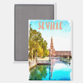  Sevilla Spanje Andalusië Magneet (Voorkant / Achterkant)