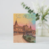 Sevilla Spanje Plaza de Espana Briefkaart (Staand voorkant)