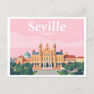 Sevilla Spanje Plaza de Espana Pastelreizen Briefkaart