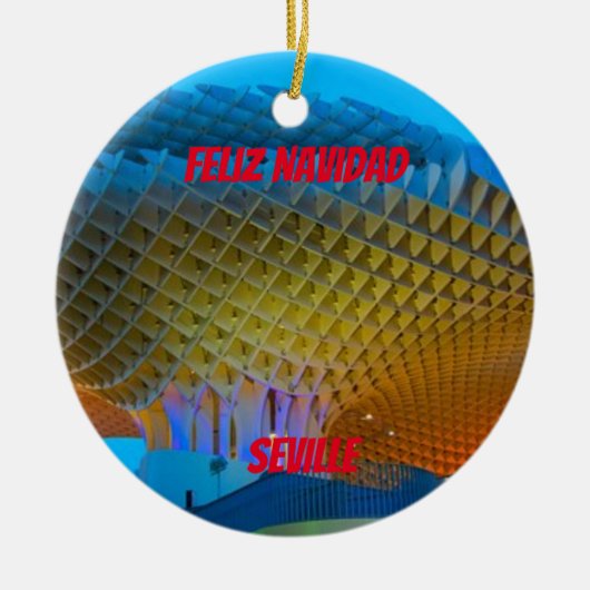 Sevilla Spanje Schilderachtig Ornament (Voorkant)