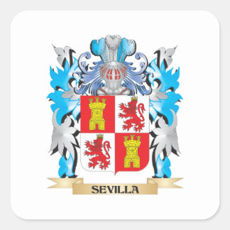 Sevilla Wapenschild - Family Crest Vierkante Sticker