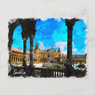 Seville Plaza de Espana Briefkaart