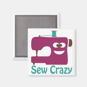 Sew Crazy Magneet (Voorkant / Achterkant)