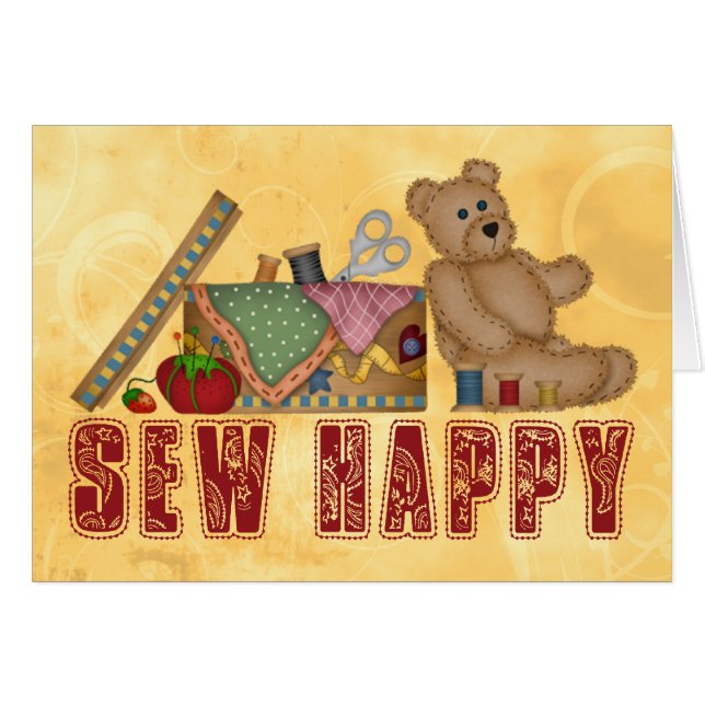 Sew Happy (Voorkant Horizontaal)