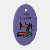 Sew on and Sew Forth Keramisch Ornament (Rechts)