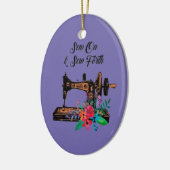Sew on and Sew Forth Keramisch Ornament (Links)