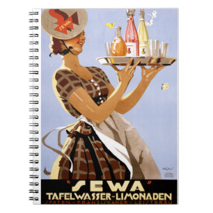 Sewa German Vintage Poster teruggezet Notitieboek