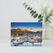 Seward, Alaska boten Feestdagenkaart (Staand voorkant)