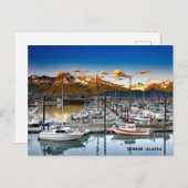 Seward, Alaska boten Feestdagenkaart (Voorkant / Achterkant)