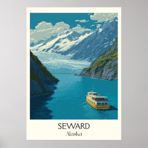 Seward Alaska Gletsjer Resurrection Bay Poster