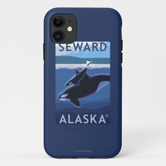 Seward, AlaskaOrca en Calf Scene Case-Mate iPhone Case (Achterkant)