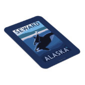 Seward, AlaskaOrca en Calf Scene Magneet (Rechterzijde)