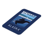 Seward, AlaskaOrca en Calf Scene Magneet (Linkerzijde)