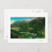 Seward, beroemde Spoorweg Loop Alaska Briefkaart (Voorkant / Achterkant)